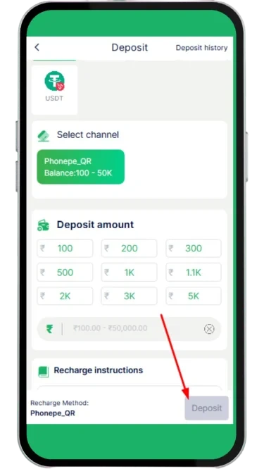 click deposit btn